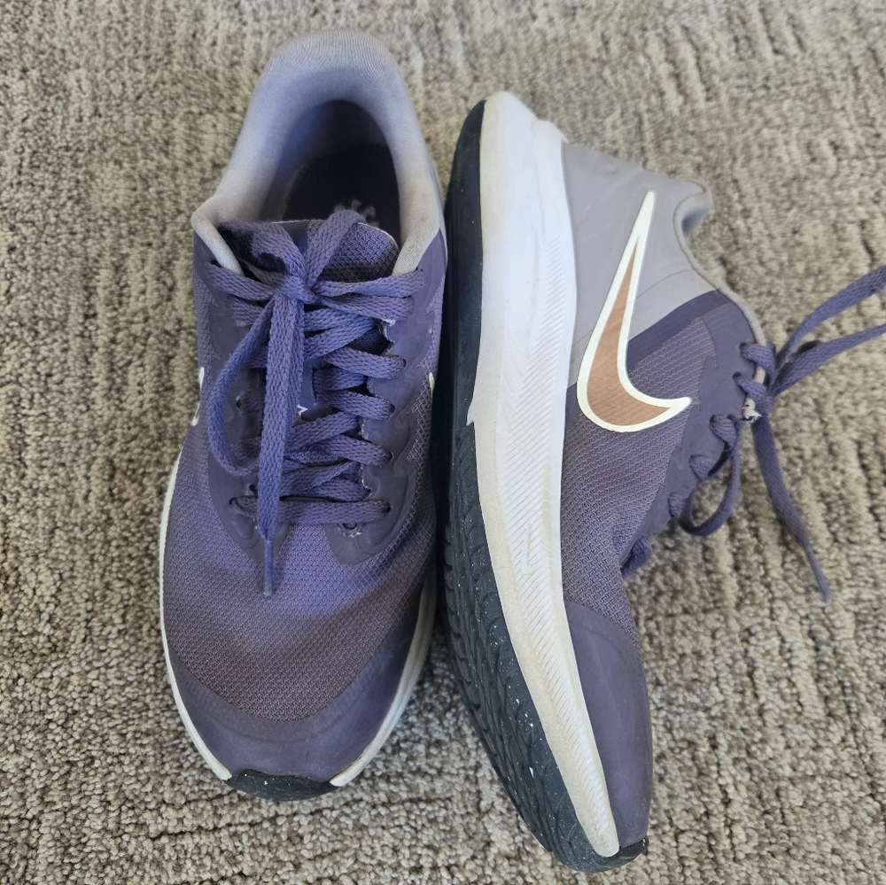 Nike Purple Kids' Sneakers with White Swoosh